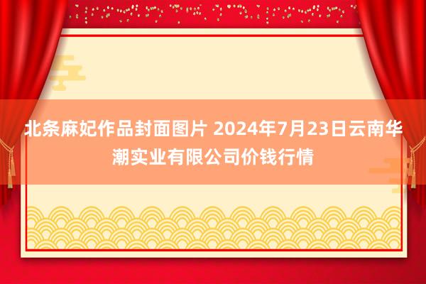 北条麻妃作品封面图片 2024年7月23日云南华潮实业有限公司价钱行情