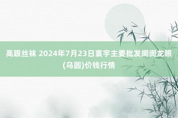 高跟丝袜 2024年7月23日寰宇主要批发阛阓龙眼(乌圆)价钱行情