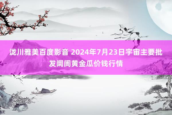 泷川雅美百度影音 2024年7月23日宇宙主要批发阛阓黄金瓜价钱行情