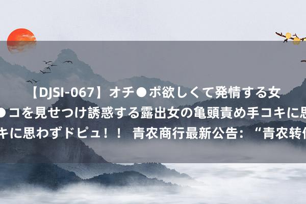 【DJSI-067】オチ●ポ欲しくて発情する女たち ところ構わずオマ●コを見せつけ誘惑する露出女の亀頭責め手コキに思わずドピュ！！ 青农商行最新公告：“青农转债”将于8月26日付息