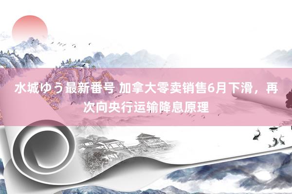 水城ゆう最新番号 加拿大零卖销售6月下滑，再次向央行运输降息原理